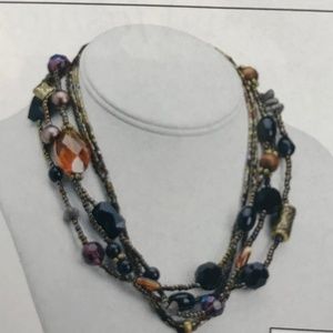 Metallic Bronze Necklace and Earrings